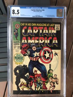 Captain America #100 (1968) CGC 8.5 — 1st Issue (continued From TOS) Black Panther
