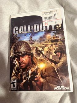 Call of Duty 3 Nintendo Wii Game – $10