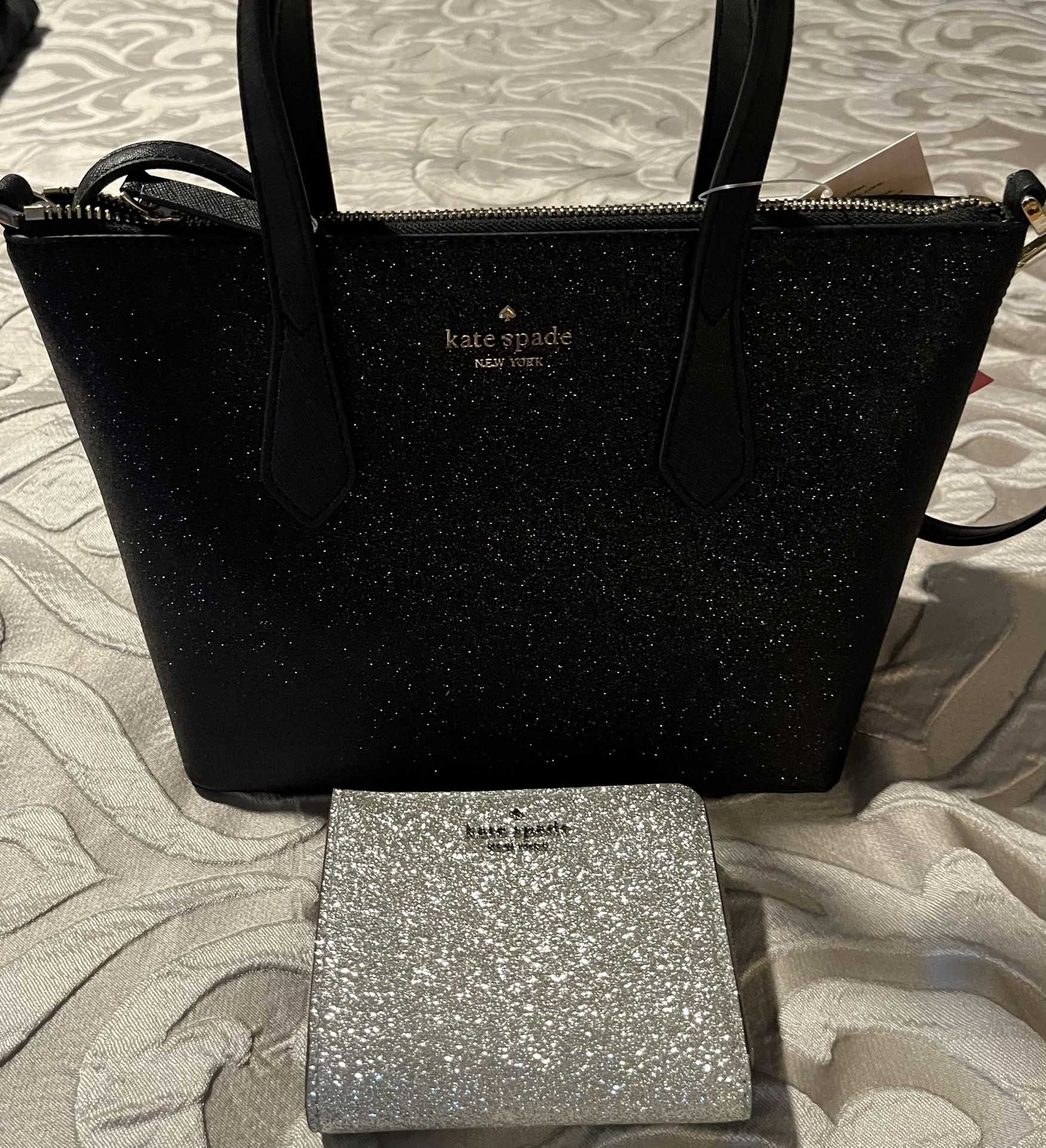 NWT Kate Spade Glitter Purse and Wallet