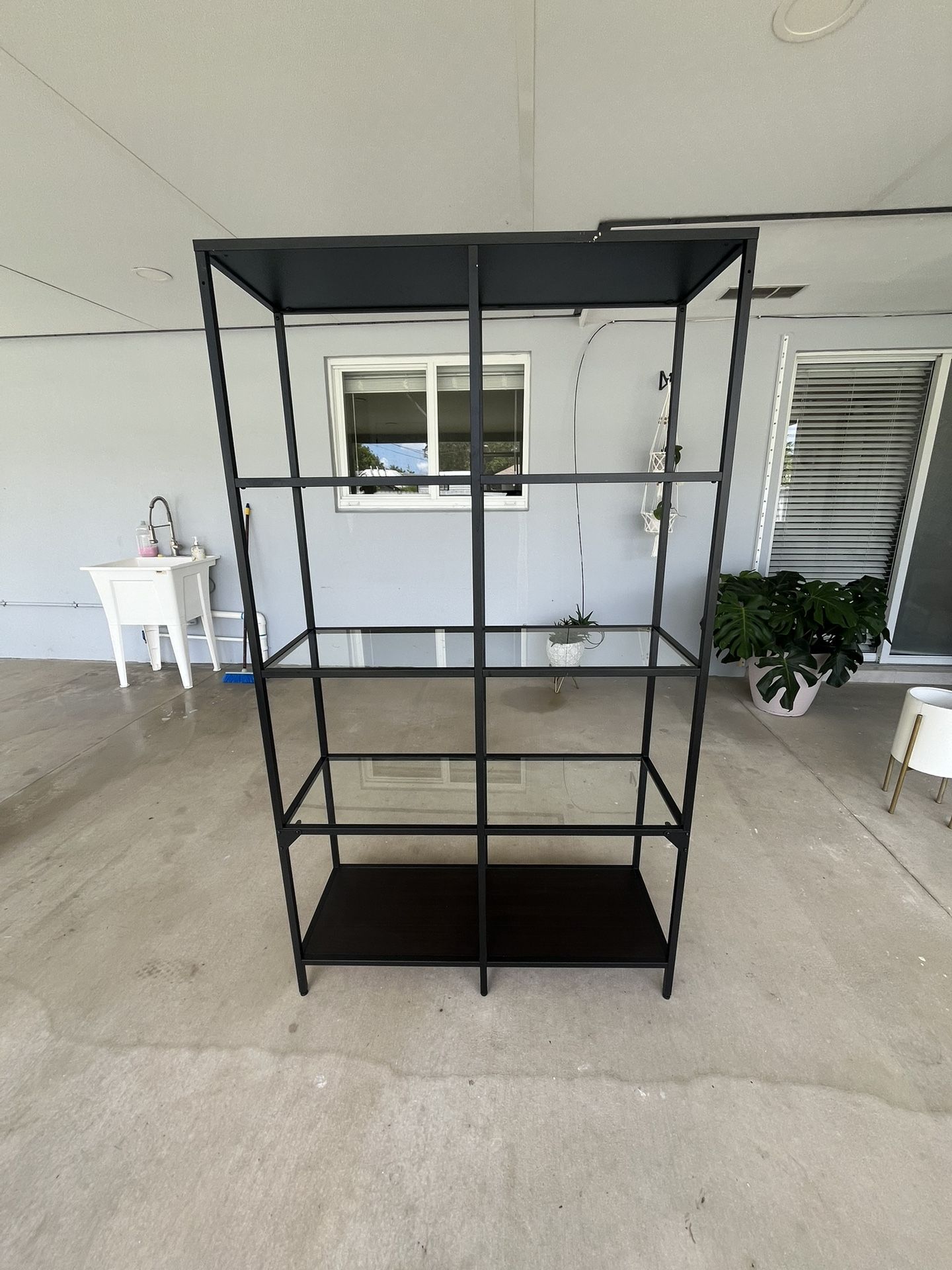 IKEA Glass Shelf (Used/Built) PICKUP ONLY
