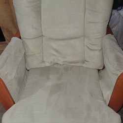 Older Glider Rocking Chair With Glider Foot Stool