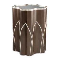 Villa Cherie Hazelnut Chairside Table