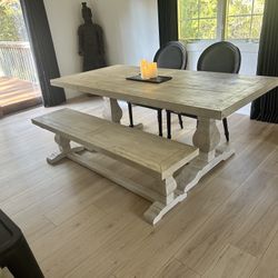 Dining Table And Bench 