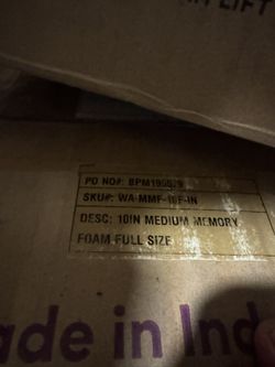 Full Size 10 Inch Memory Foam Mattress