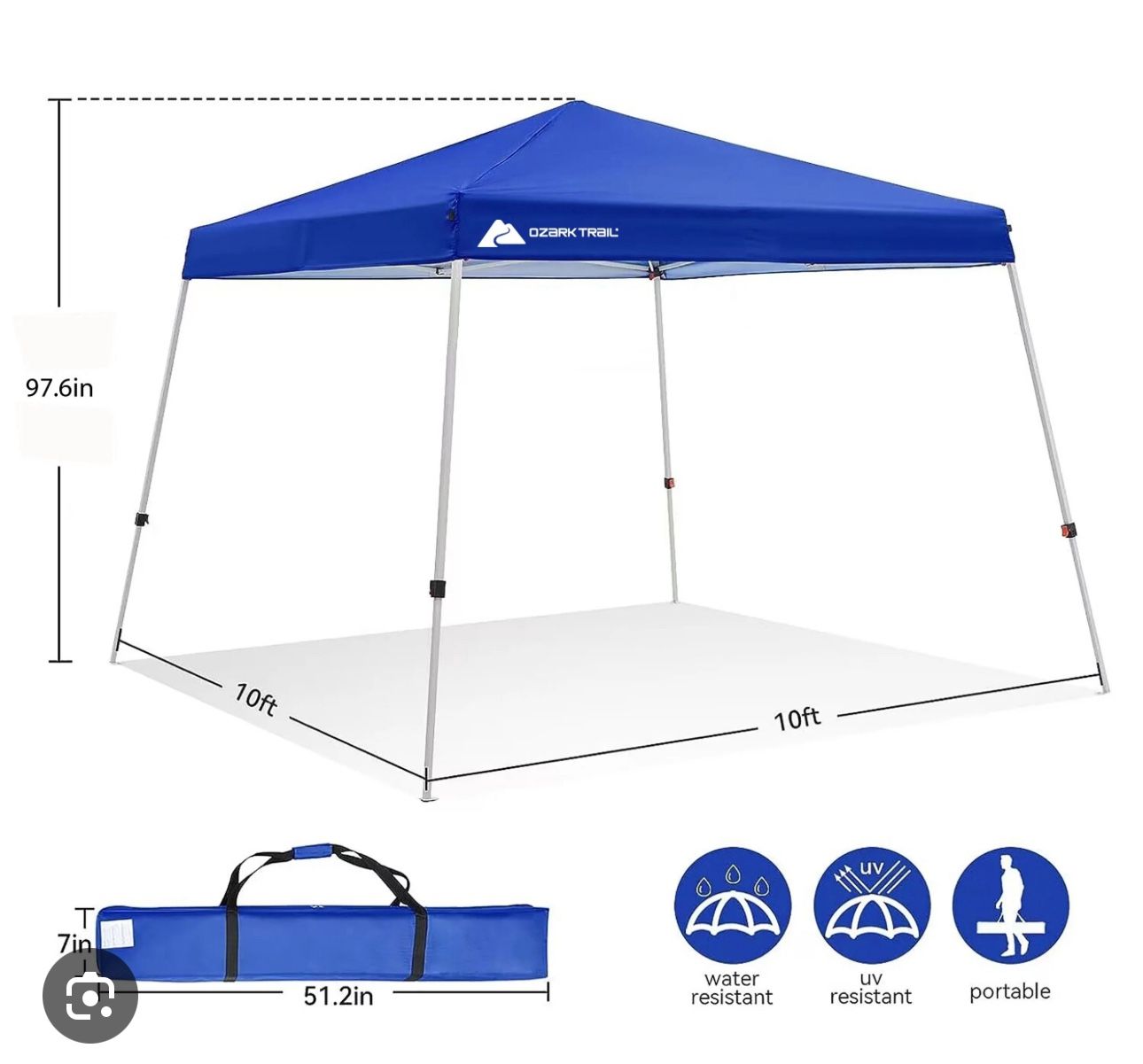 Ozark Trail 10x10 Pop Up Canopy