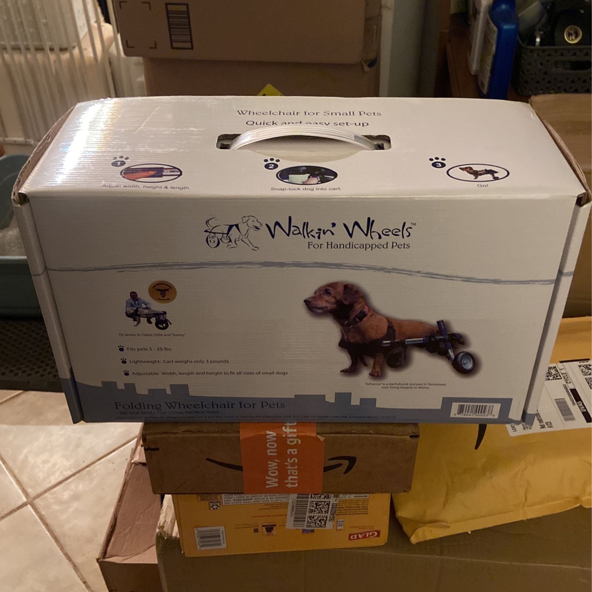 Walkin’ wheels For Dog 5 To 25 Lbs. Rear Wheels.