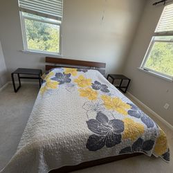 Stylish Queen Bed and Mattress