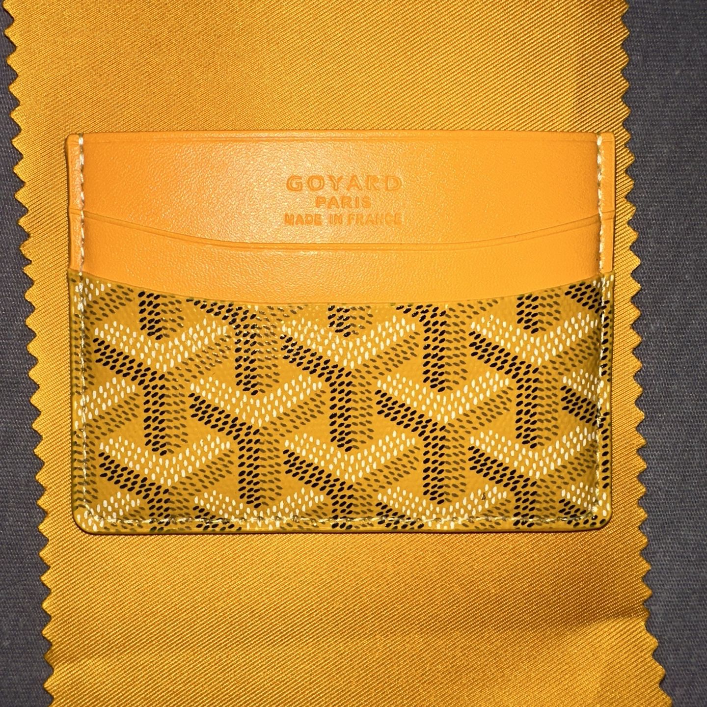 Goyard Saint Sulpice Yellow Card Holder
