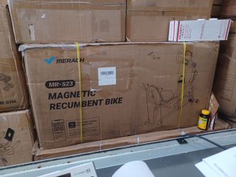 Merach MR- S23 magnetic recumbent bike. New in box with warranty .