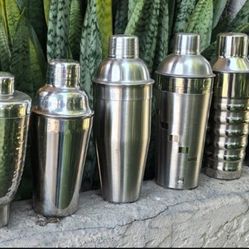 Cocktail Shakers, $10 - $18 Each, See 3 Pics