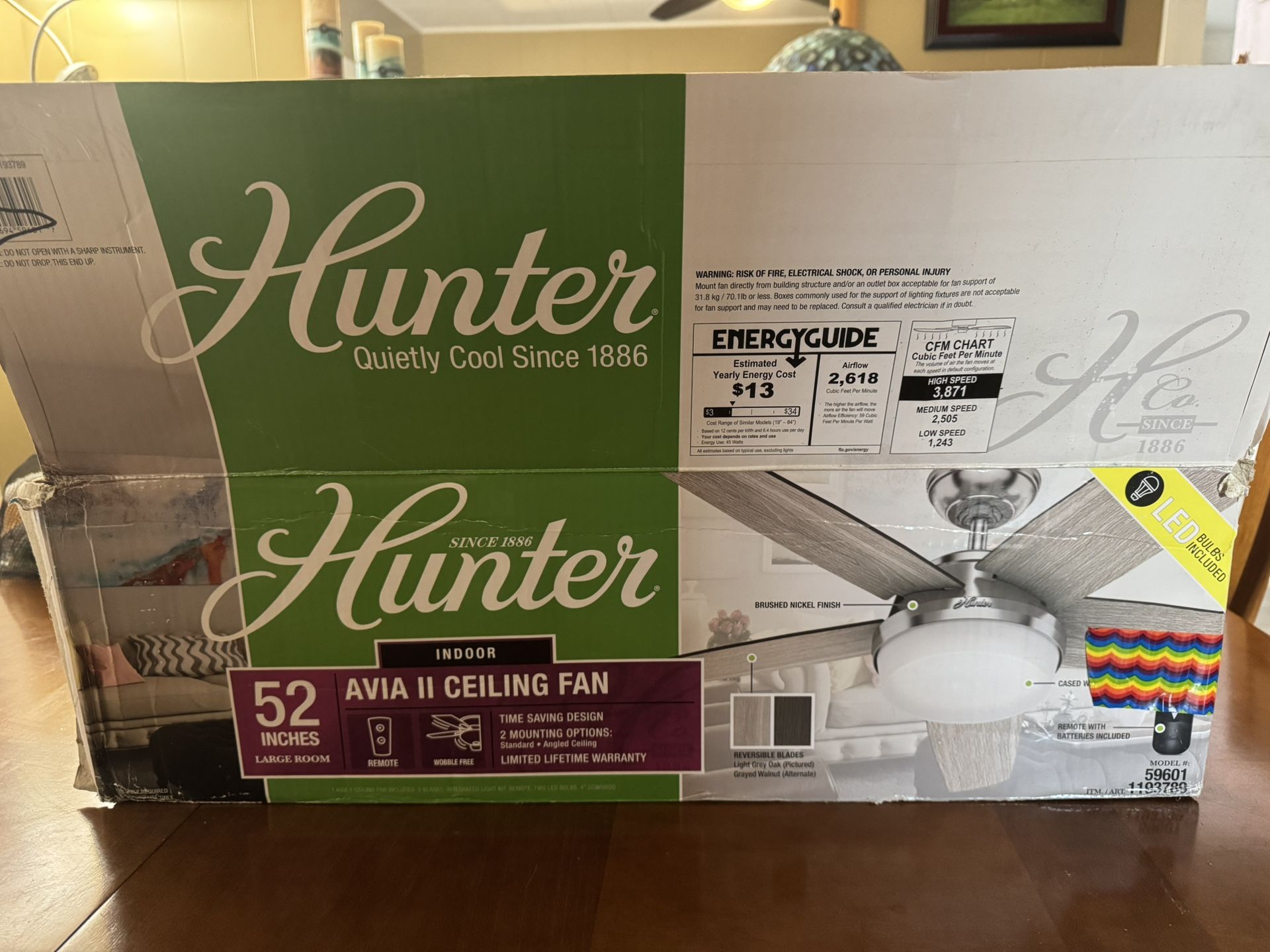 Hunter Avia 2 Ceiling Fan