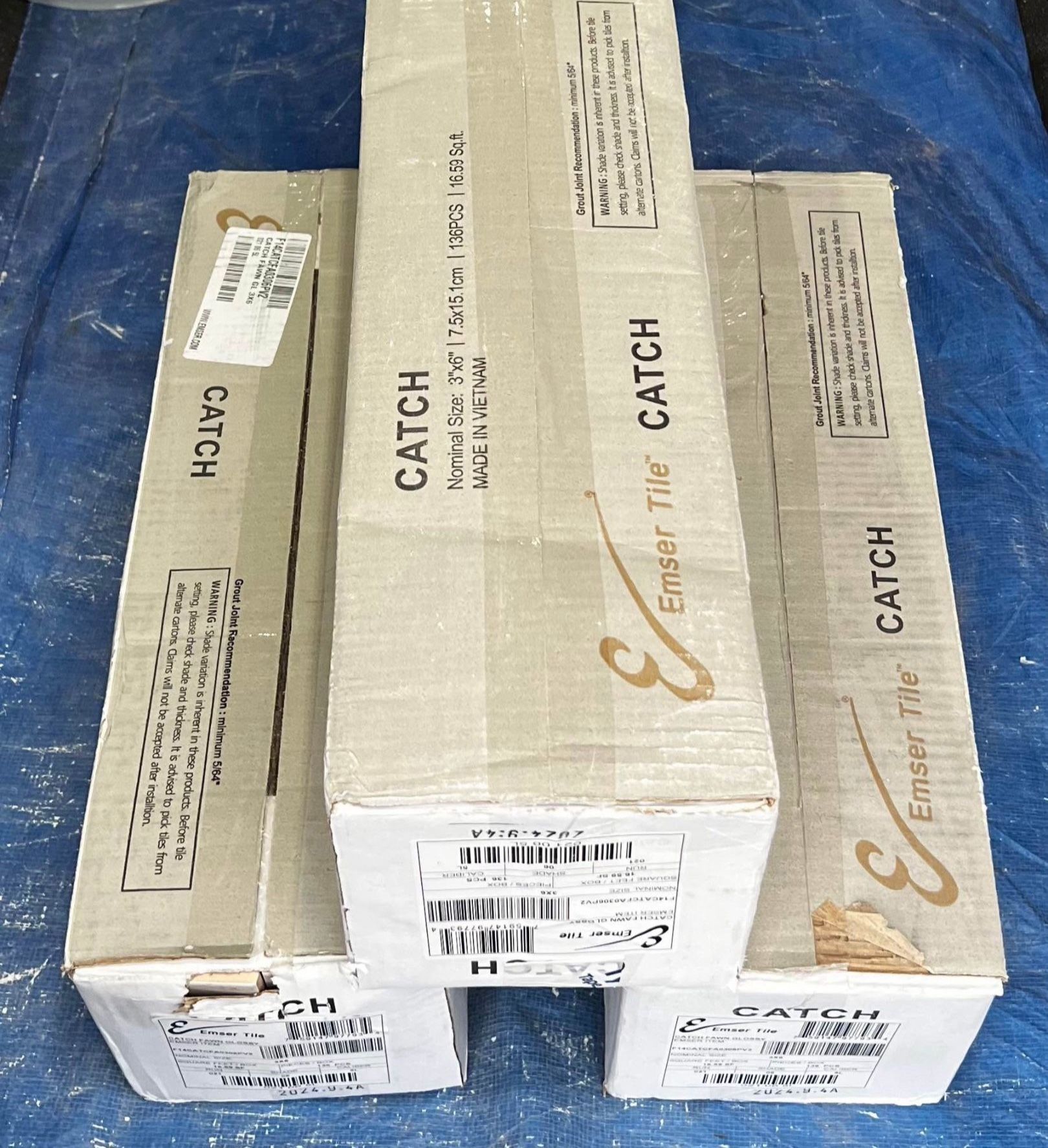 Tile 3 Packs. Fawn Glossy. Size 3x6. Total 50 Sf