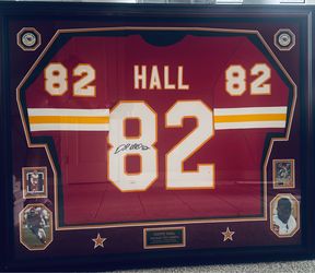 Dante Hall Signed Custom Framed KC Chiefs Jersey - Premium Memorabilia
