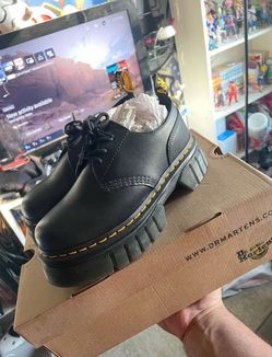 Dr Martens Audrick 3 EYE Nappa Leather Platform Shoes