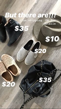 Slip on Tennis Shoes, women’s size 7 shoes, Black leather Purse