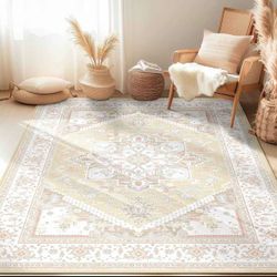 Area Rug Washable 5x7ft