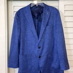 Peter Millar Holden Jersey Houndstooth Blazer Jacket MS23XJ05 Men 44R