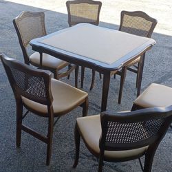 Stakmore Folding Wooden Dining Set with 6 Chairs $500obo