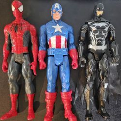 Spiderman, Captain America & Batman Bundle for $20
