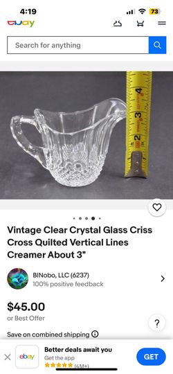 Vintage Clear Crystal 