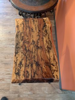 Fractured wood table