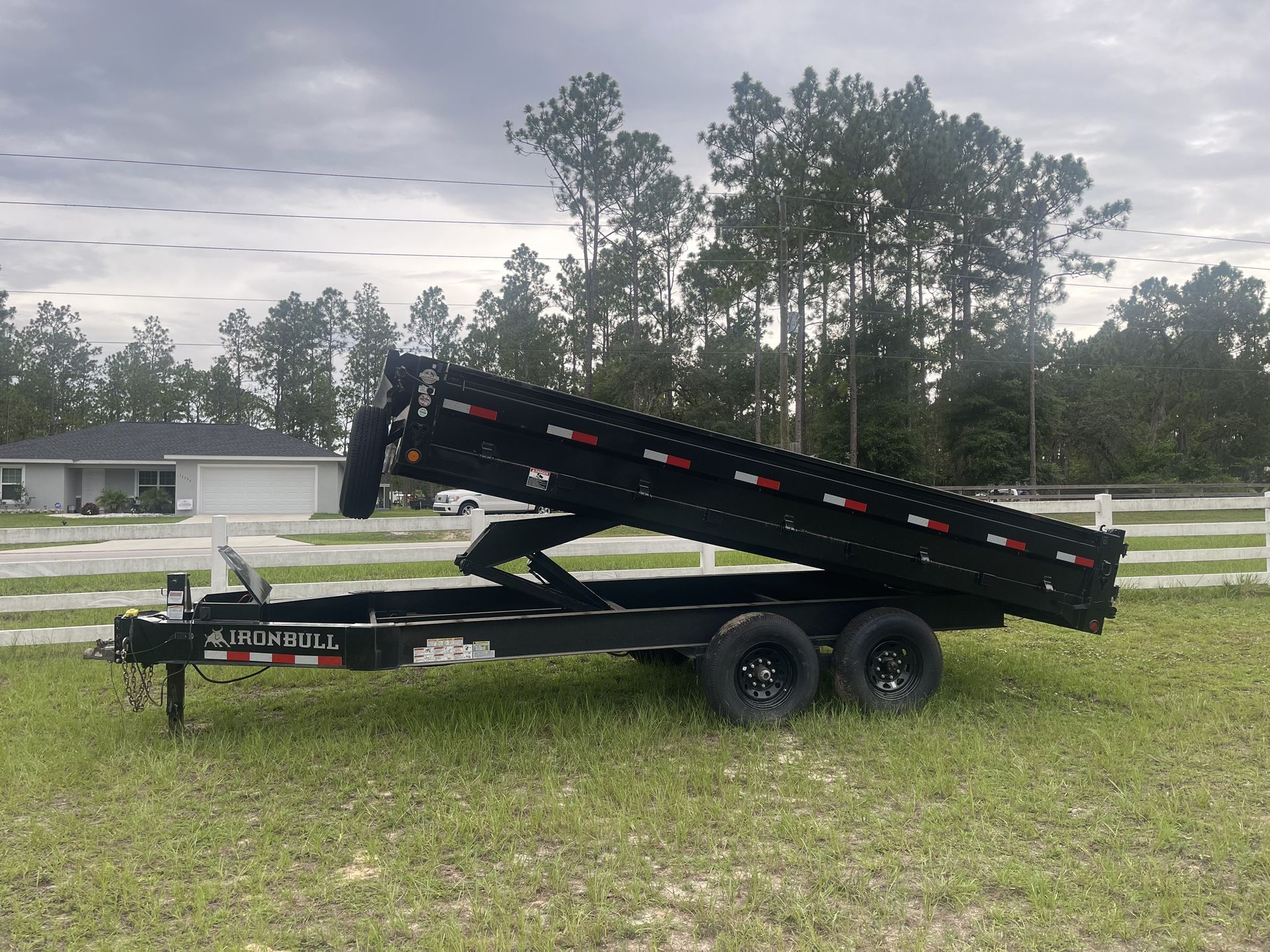 8’x16’ Heavy Duty Hydrlic Dump Iron Bull Trailer