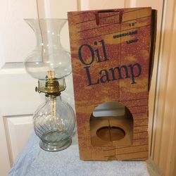 Oil Lamp - 13” tall