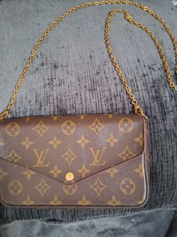 Preowned Louis Vuitton Mono Felicie Pochette Crossbody Bag