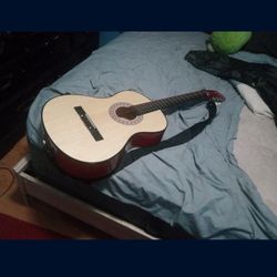 Acoustic Guitar And Bag 