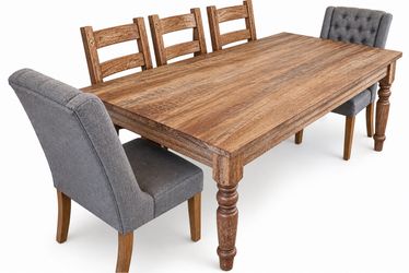Solid Wood Dining Table Set – 5 Chairs – $650 OB