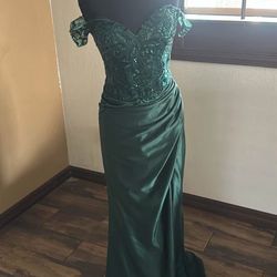 Emerald Green Night Dress 
