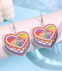 Cute  festival  pride earrings 🌈