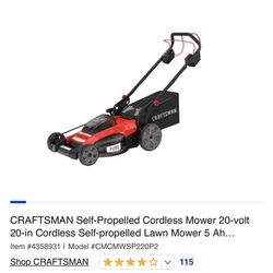 Craftsman Electric Mower 