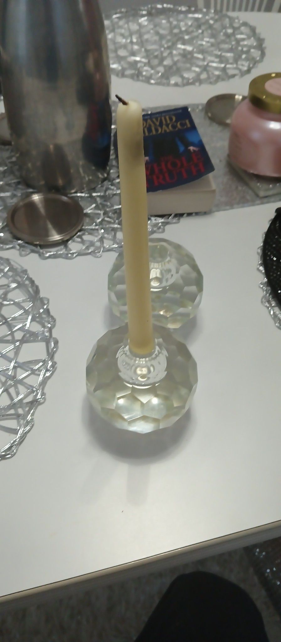 Candle Crystal Balls Set Of Two 
