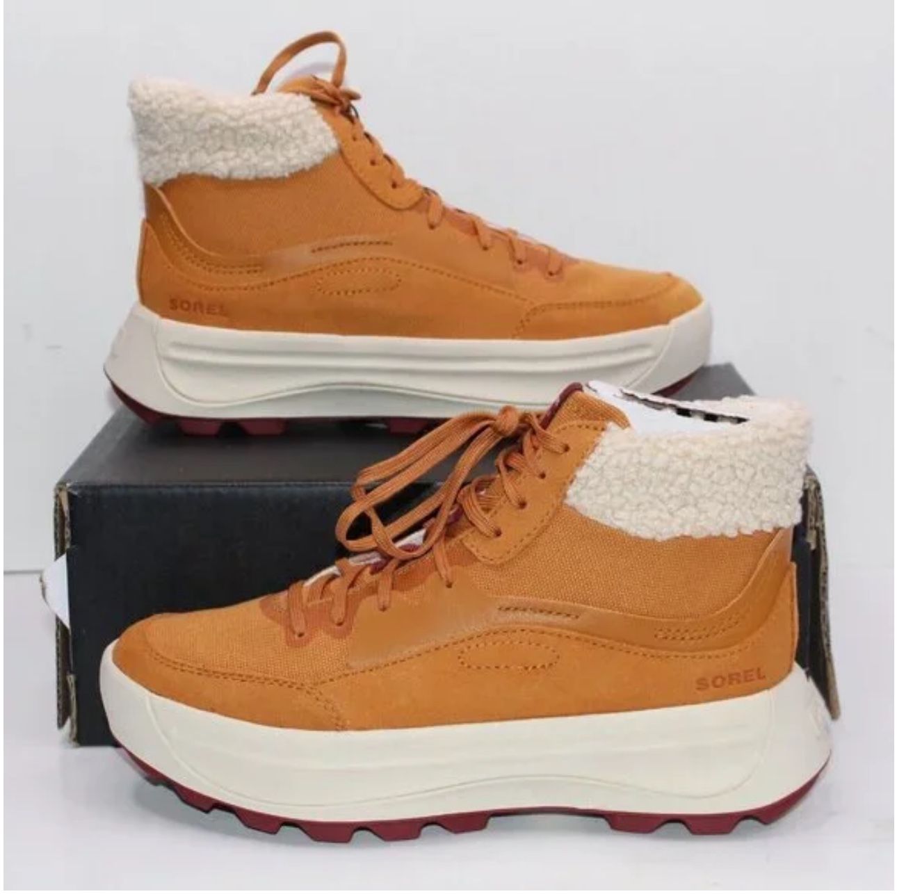 New SOREL X CALIA OUT N’ ABOUT 503 MID COZY BOOTS
