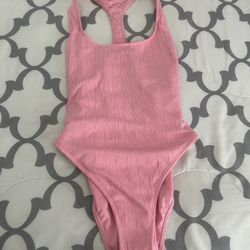 Pink One Piece Medium Swimsuit