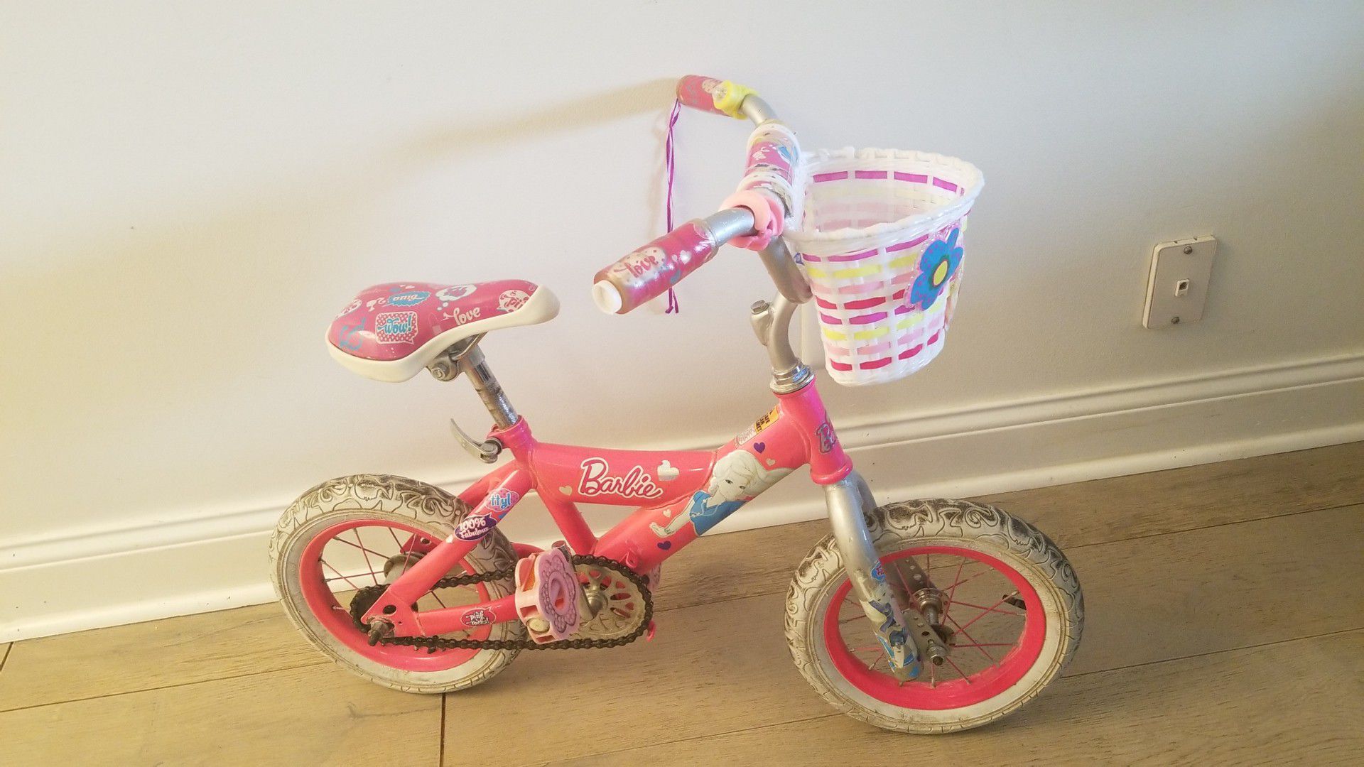 Size 12 Barbie toddler bike