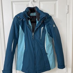 Ladies Size Small Zeroxposur Heavy, Three And One Ski/Snowboard Jacket Excellent Condition In Weston