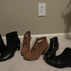 Women’s Low-Cut, Leather And Suede Boots