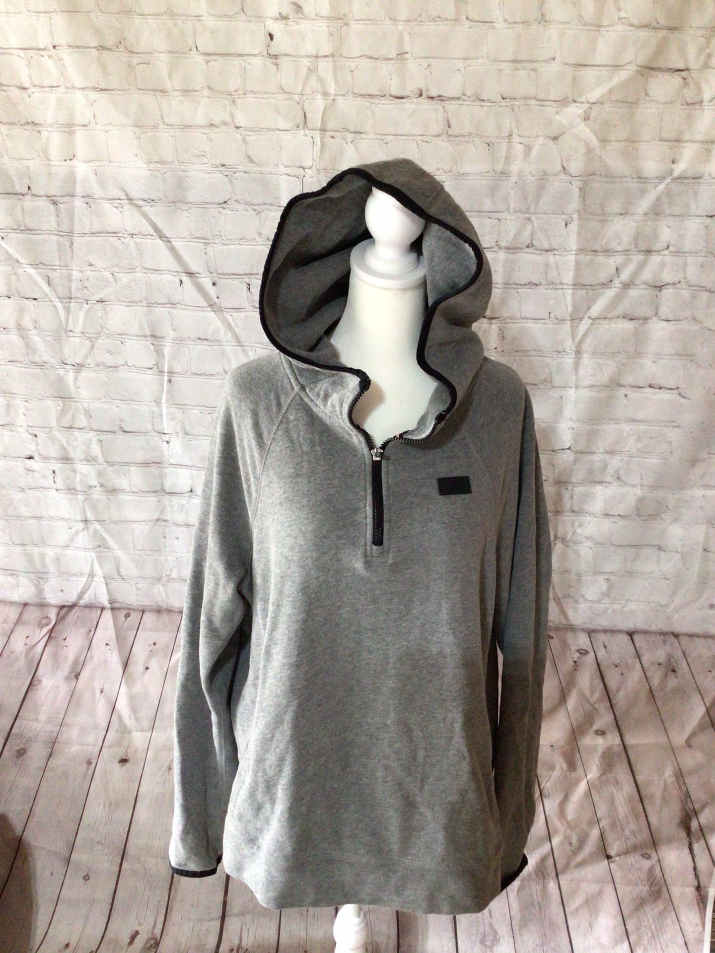 Abercrombie & Fitch quarter zip pullover hoodie women’s large
