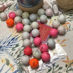 Callaway And Pro Staff And Srixon And Nitro And Slazenger Golf Balls 