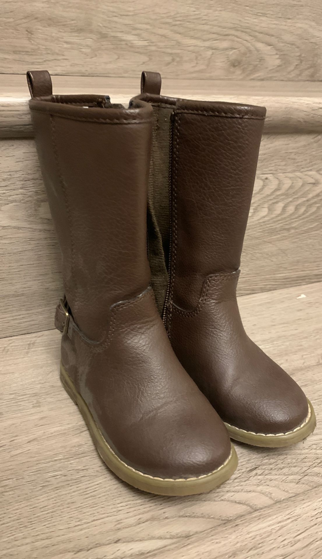 Toddler size 7 girls tall zipper boots