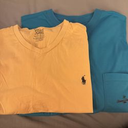 Mixed lot  of 2 Mens S/S T-shirt’s Polo R Lauren/ Tommy Bahamas size XL