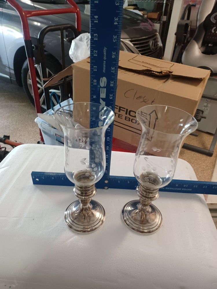 Sterling Candle Holders REDUCED!!