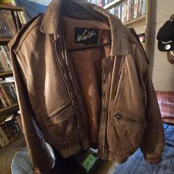 Rage Tan Leather Jacket