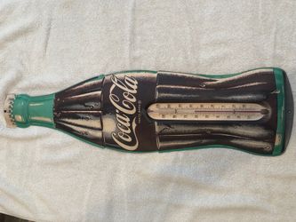 Vintage Coca Cola thermometer 29”