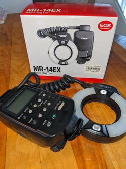 CANON MR-14EX MACRO RING LITE FLASH FOR CANON DIGITAL SLR CAMERAS with box, EXCELLENT CONDITION