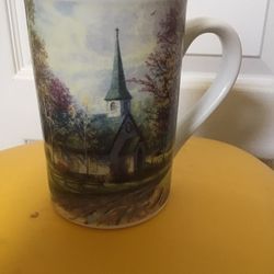 Thomas Kinkade 2001 Coffee Mug, The Aspen Chapel 