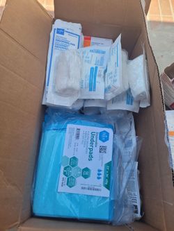 Box of medical supplies