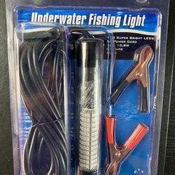 (2) Underwater LED Fishing Lights (Green). New in Original Packaging. 